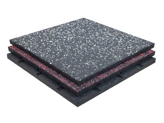 Laminación de 60 mm con alfombrilla de goma para gimnasio