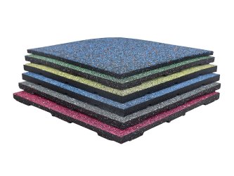 Laminación entrelazada de 20MM con alfombrilla de goma para gimnasio fleck