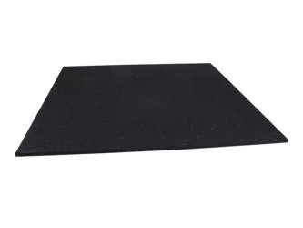 Piso de goma para gimnasio de gránulos pequeños 100% negros de 40MM