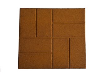 Gránulos pequeños de color teñido en la parte superior de 40MM, alfombrilla de goma para patio de juegos con gránulos grandes en la parte inferior