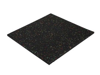 45MM 100% Gránulos negros pequeños con alfombrilla de goma EPDM fleck gym