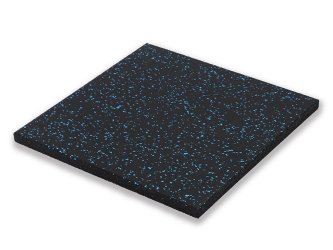Alfombrilla de goma para gimnasio capa superficial de 15MM