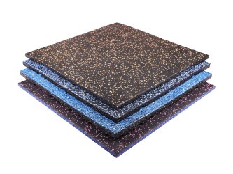 Alfombrilla de goma para gimnasio capa superficial de 50MM