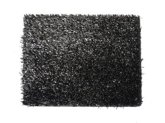 Césped de trineo sintético de hierba de pista negra de gimnasio personalizado de 10MM